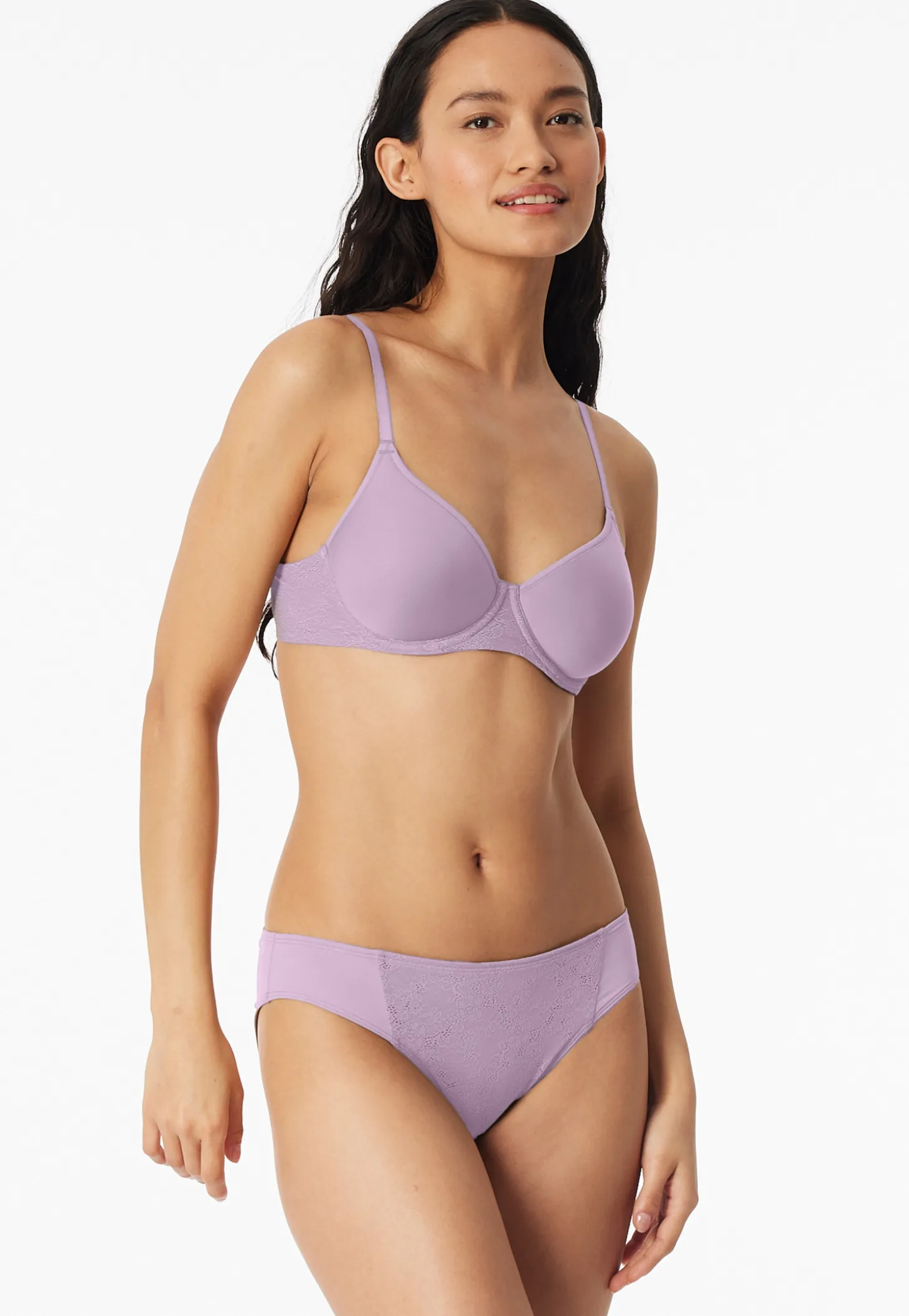 Rio-Slip blickdichte Spitze orchid - Air