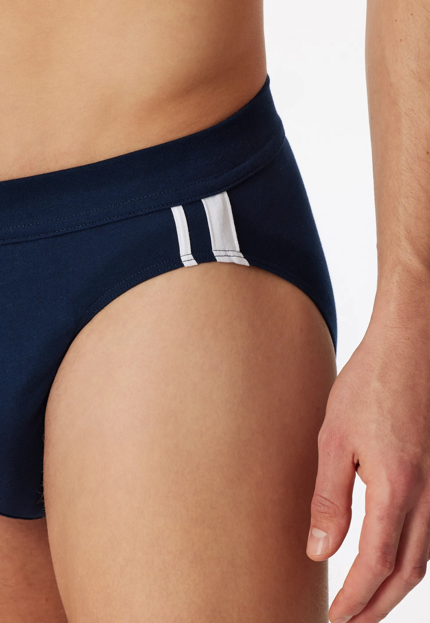 Rio-Slips 3er-Pack Organic Cotton Streifen mehrfarbig - 95/5