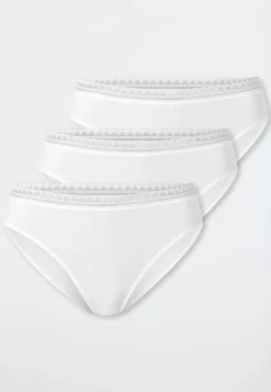 Rio-Slips 3er-Pack Spitze weiß - Modern Multipacks