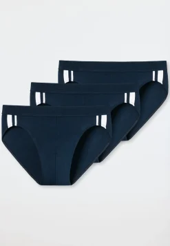 Rio-Slips 3er-Pack Streifen dunkelblau - 95/5