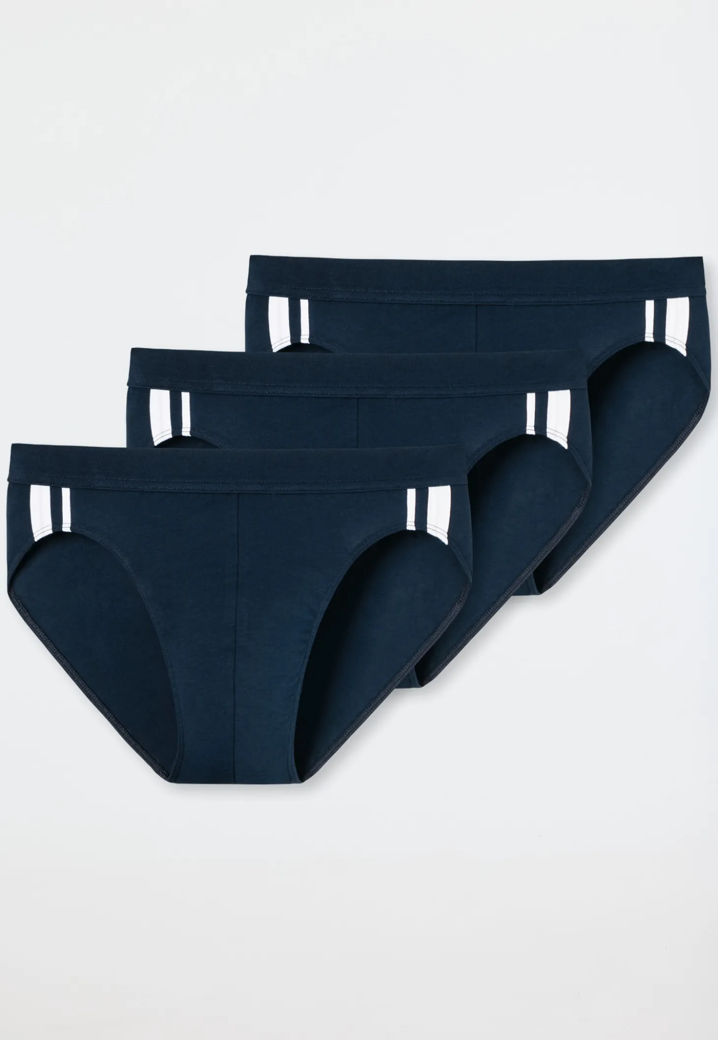 Rio-Slips 3er-Pack Streifen dunkelblau - 95/5