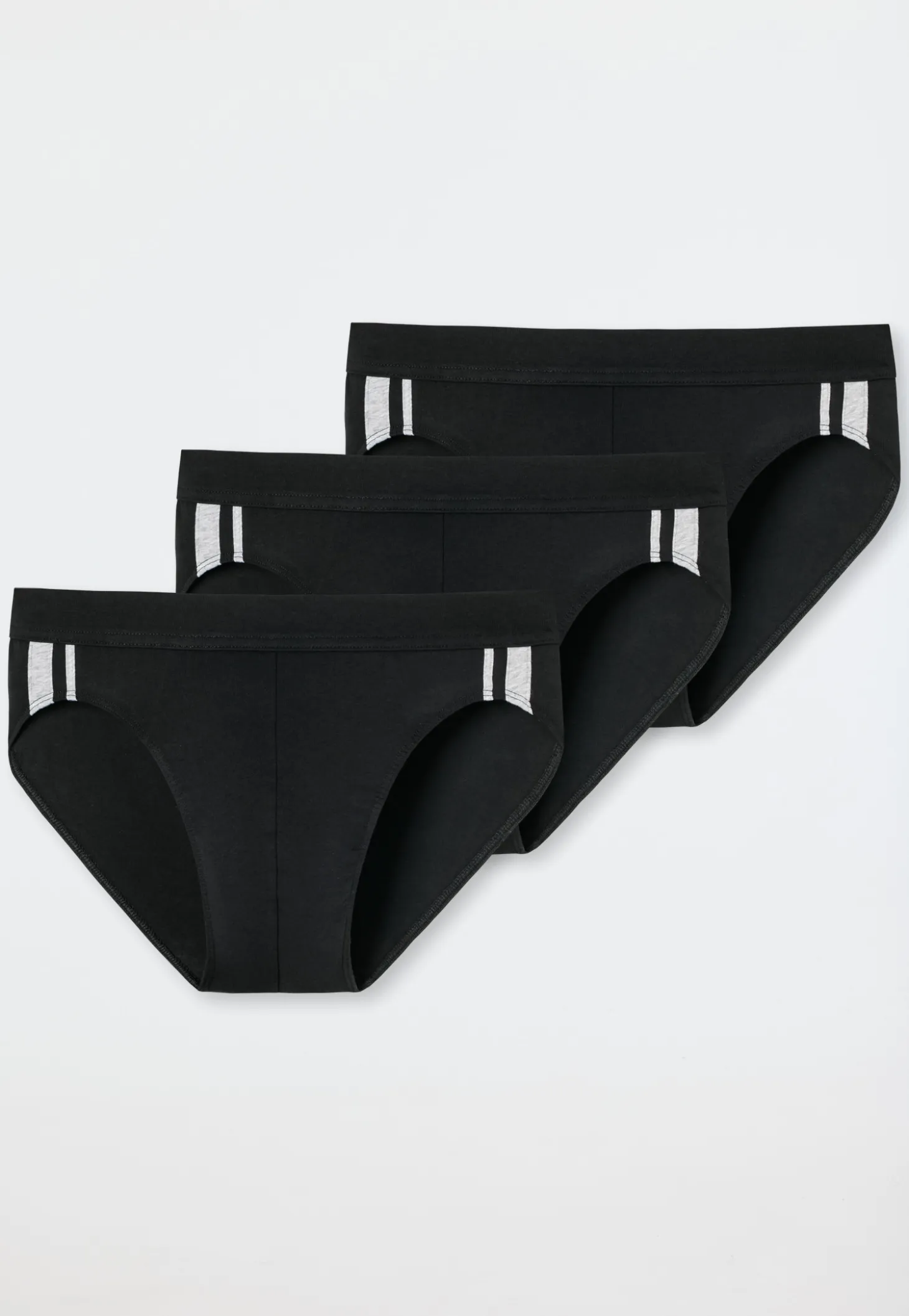 Rio-Slips 3er-Pack Streifen schwarz - 95/5