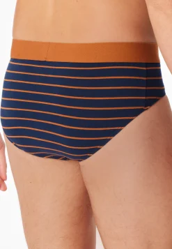 Rio-Slips 3er-Pack uni/gestreift dunkelblau - 95/5