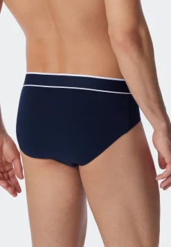 Rio-Slips 3er-Pack Webgummibund dunkelblau - 95/5