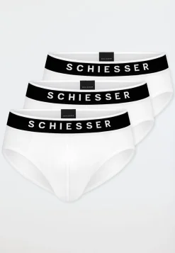 Rio-Slips 3er-Pack Webgummibund weiß - 95/5