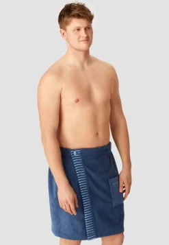 Sauna-Handtuch Knöpfe Einheitsgröße navy - SCHIESSER Home