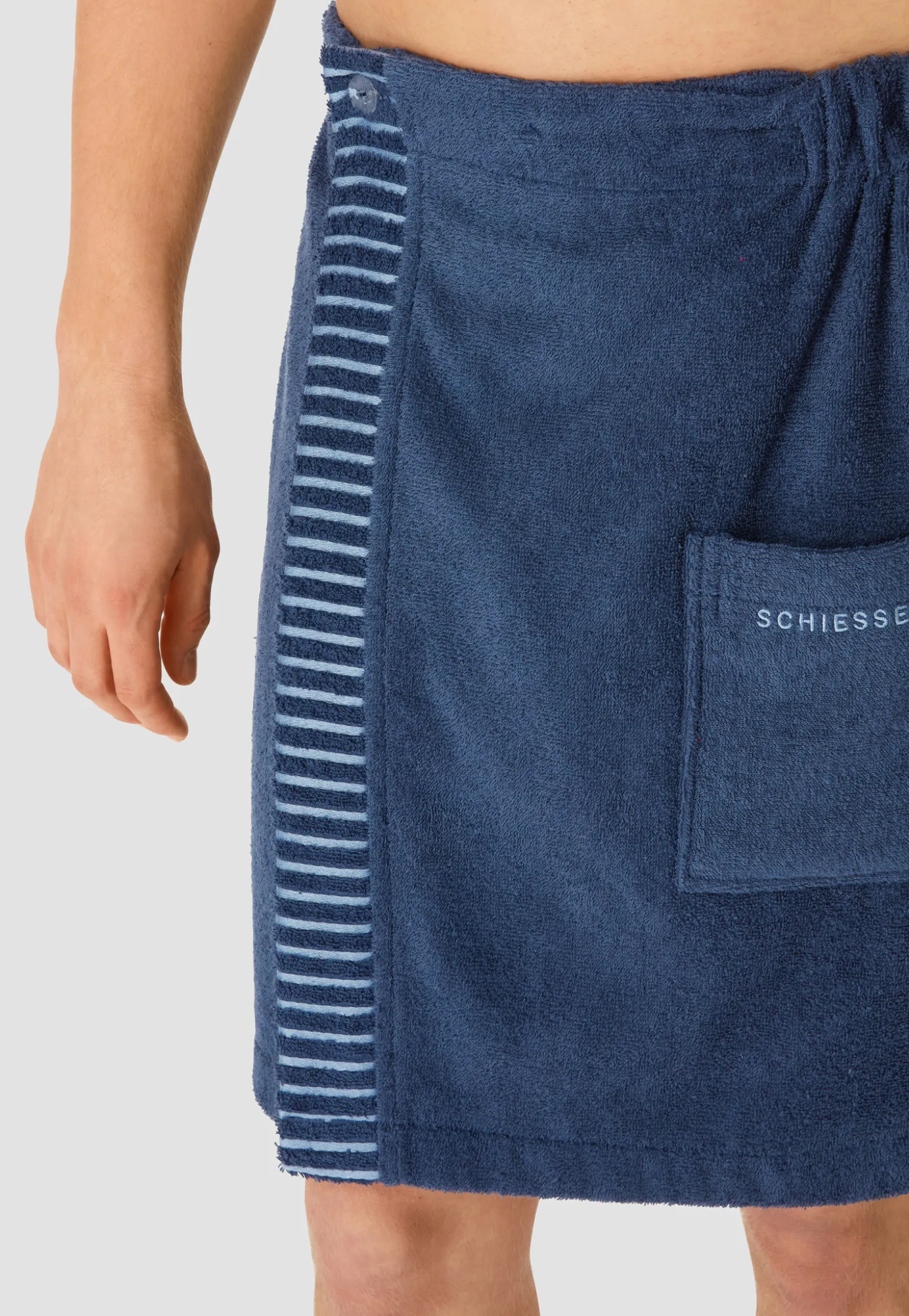 Sauna-Handtuch Knöpfe Einheitsgröße navy - SCHIESSER Home