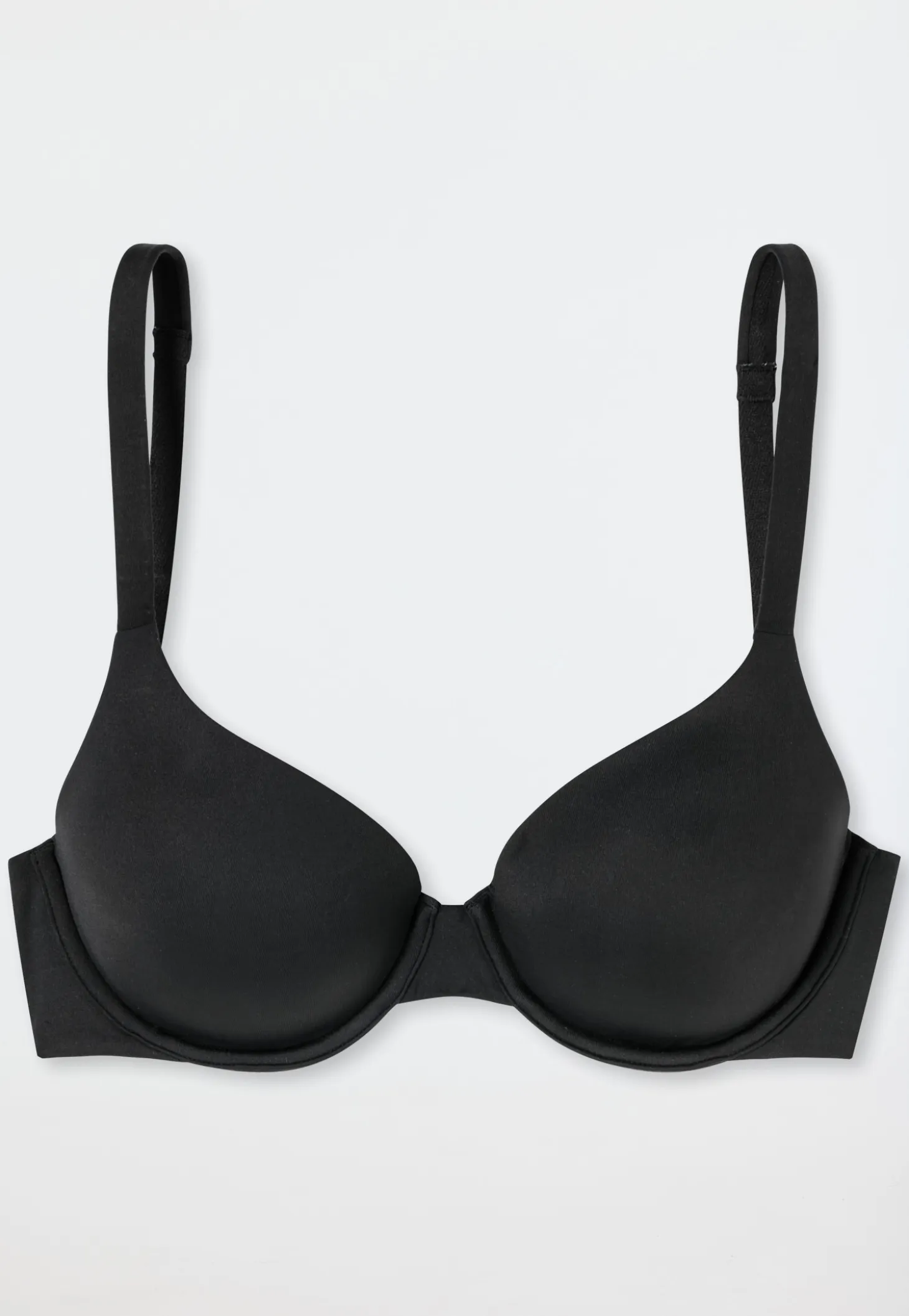 Schalen-BH mit Bügel und gleitenden Cups schwarz - Unique Micro