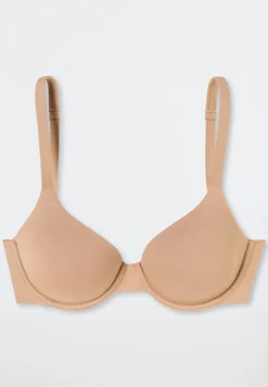 Schalen-BH mit Bügel und gleitenden Cups maple - Unique Micro
