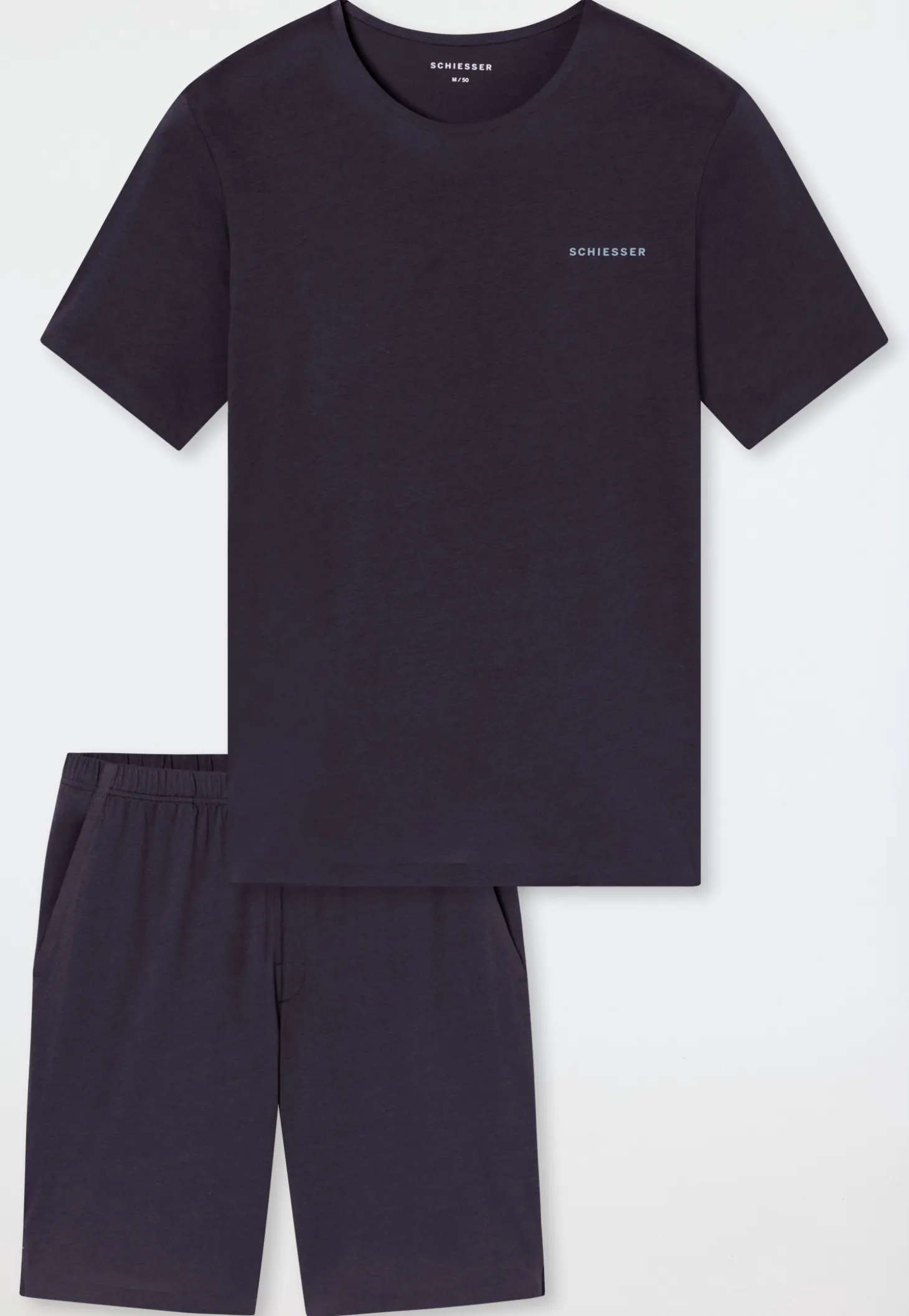 Schlafanzug kurz graphit - Modern Bonded