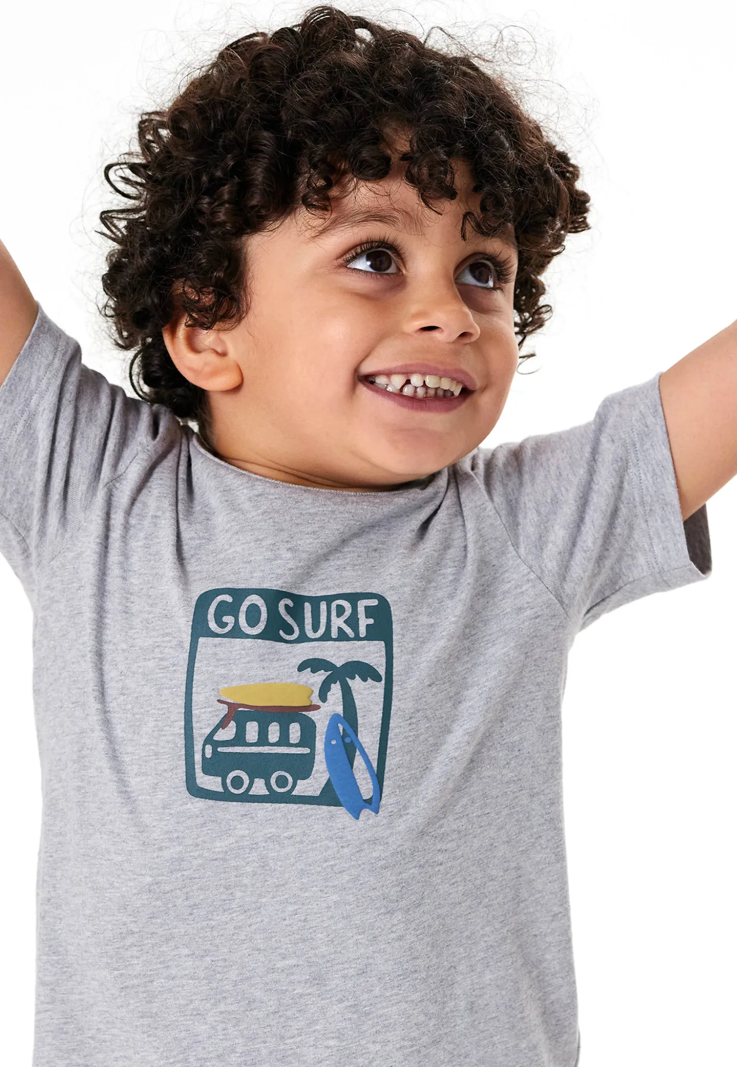 Schlafanzug kurz grau-meliert - Kids Nightwear