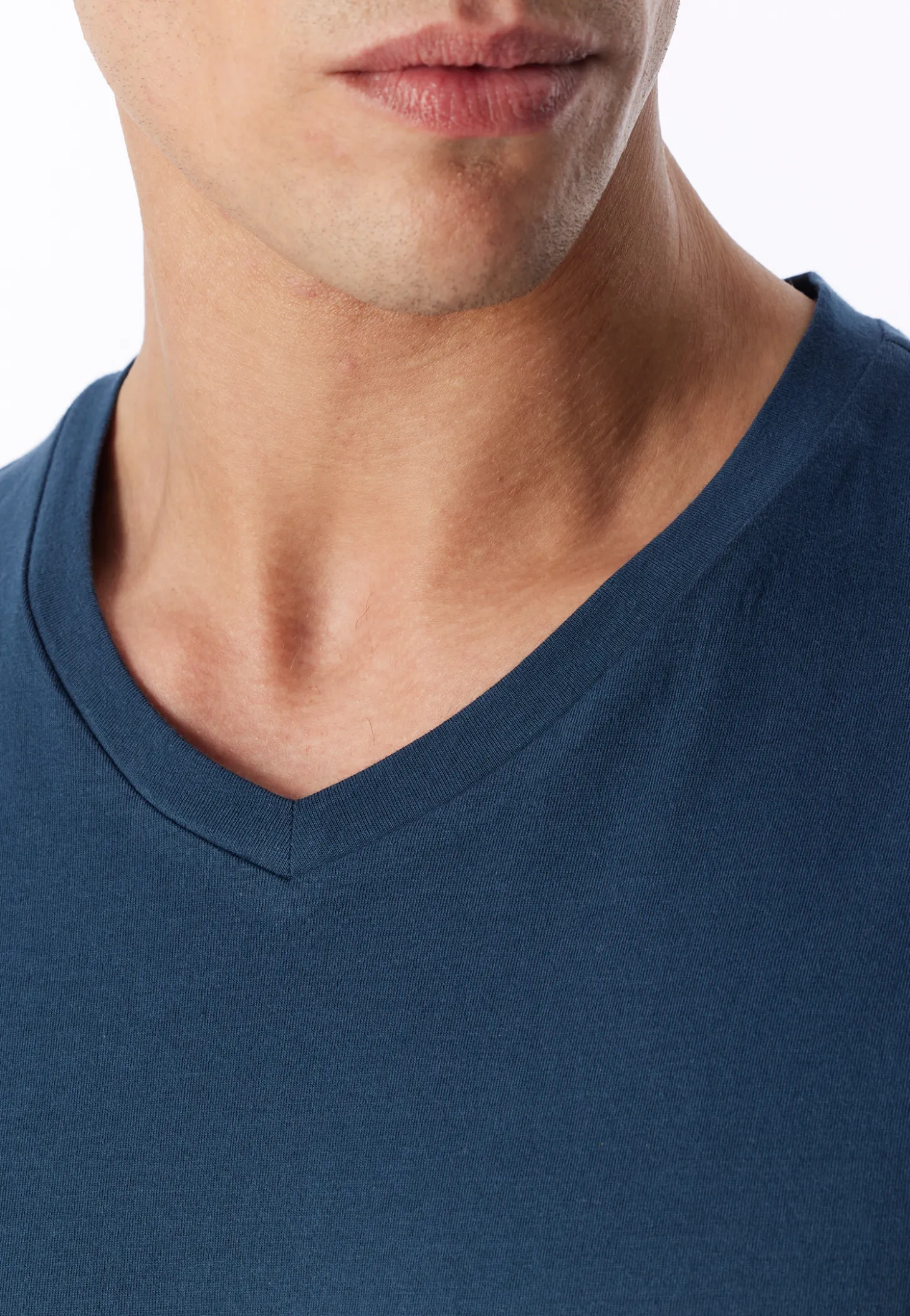 Schlafanzug kurz Karos deep blue - Casual Essentials