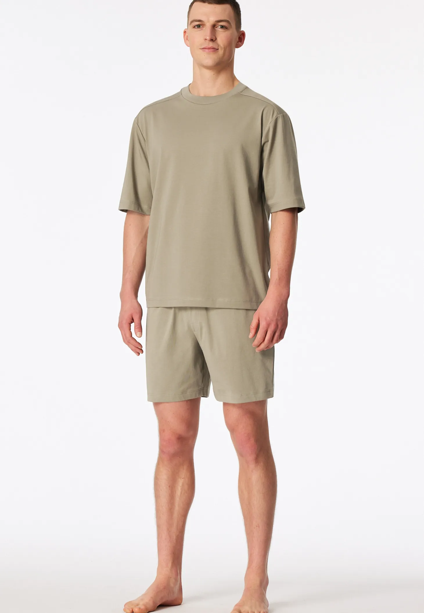 Schlafanzug kurz oversized jade - Modern Nightwear