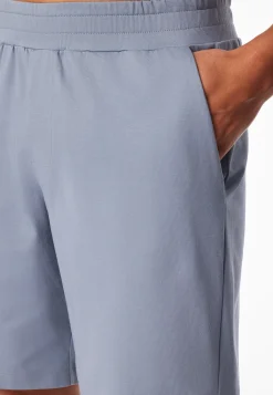 Schlafanzug kurz oversized ärmellos blaugrau - Modern Nightwear