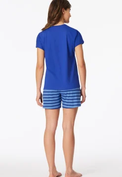 Schlafanzug kurz Ringel royal - Casual Essentials