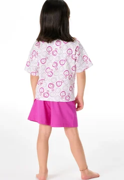 Schlafanzug kurz Smileys off-white - Kids Nightwear