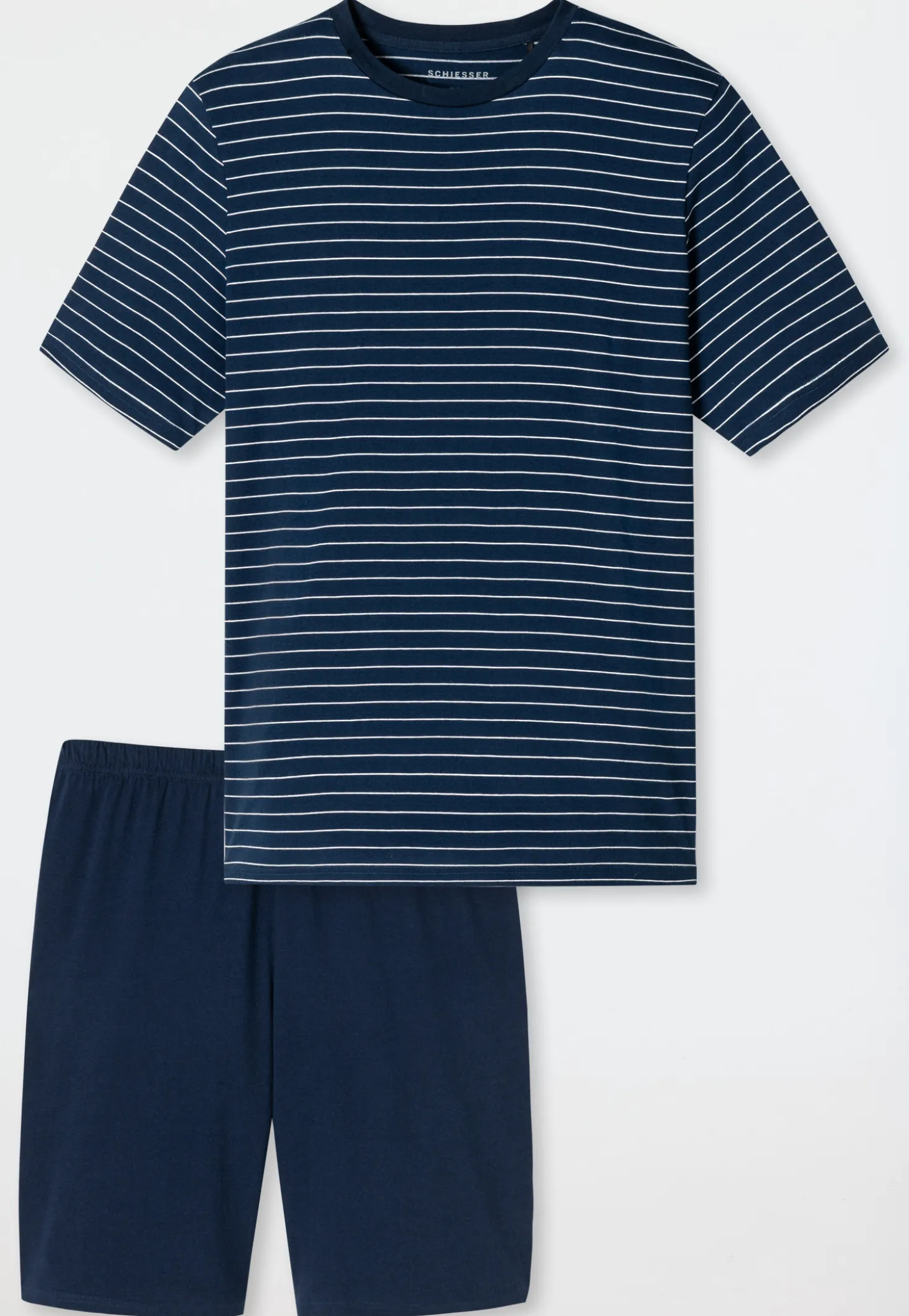Schlafanzug kurz Streifen admiral - Casual Essentials