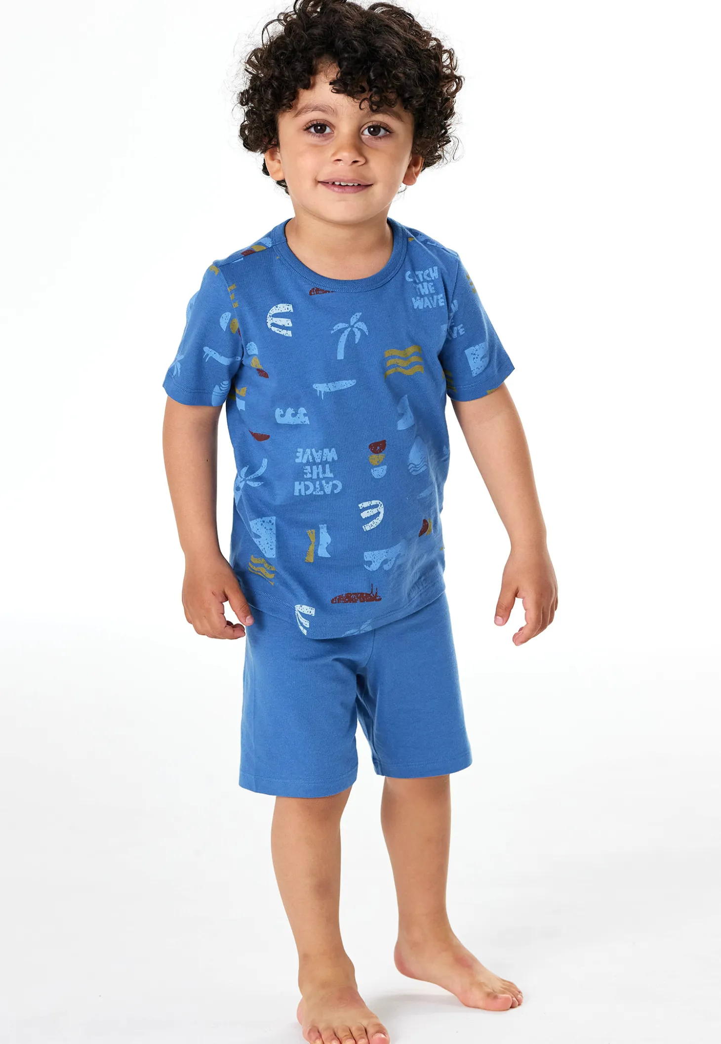 Schlafanzug kurz Surfer indigo - Kids Nightwear