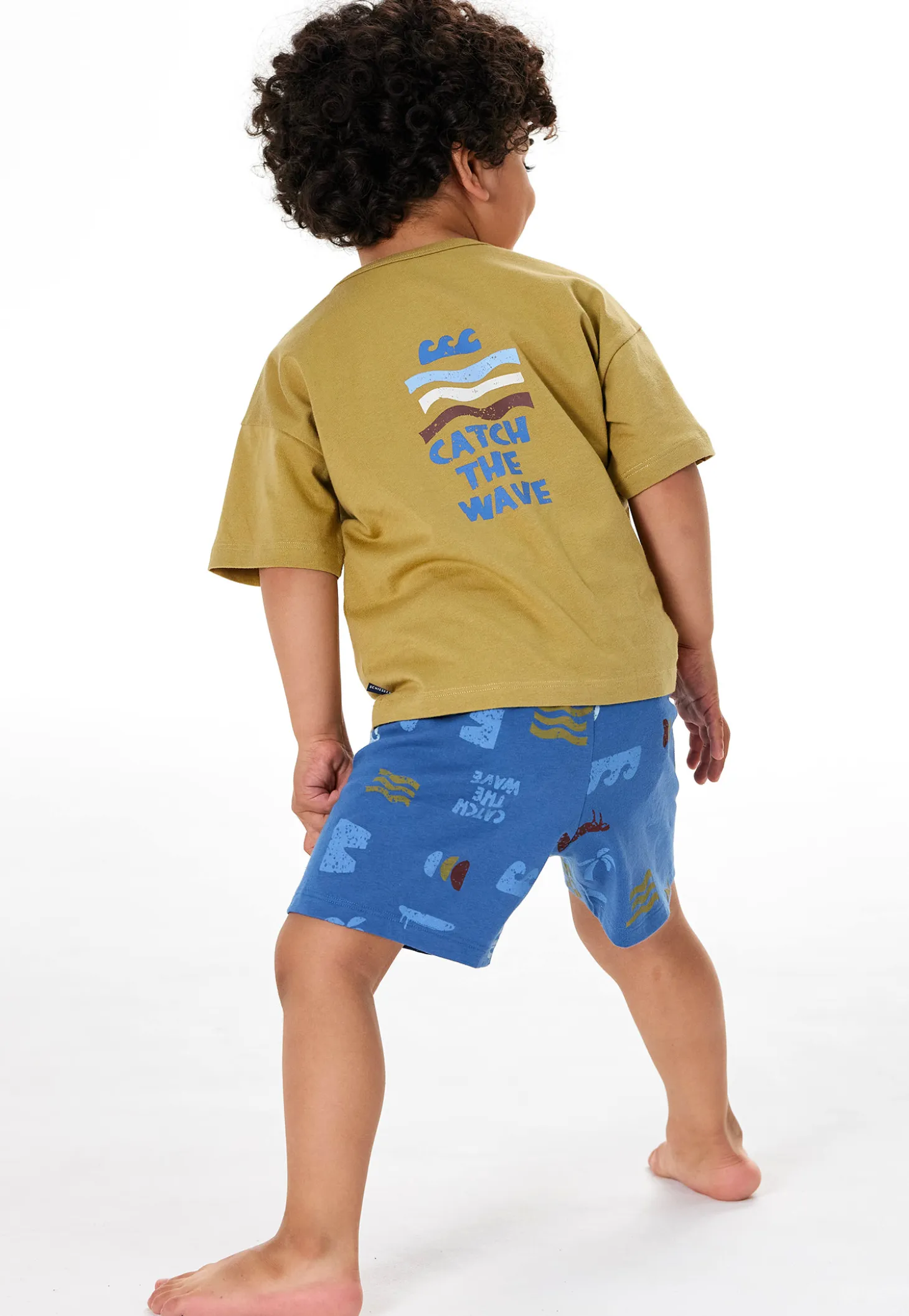 Schlafanzug kurz Surfer khaki - Kids Nightwear