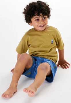Schlafanzug kurz Surfer khaki - Kids Nightwear