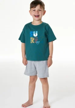 Schlafanzug kurz Surf grün - Kids Nightwear
