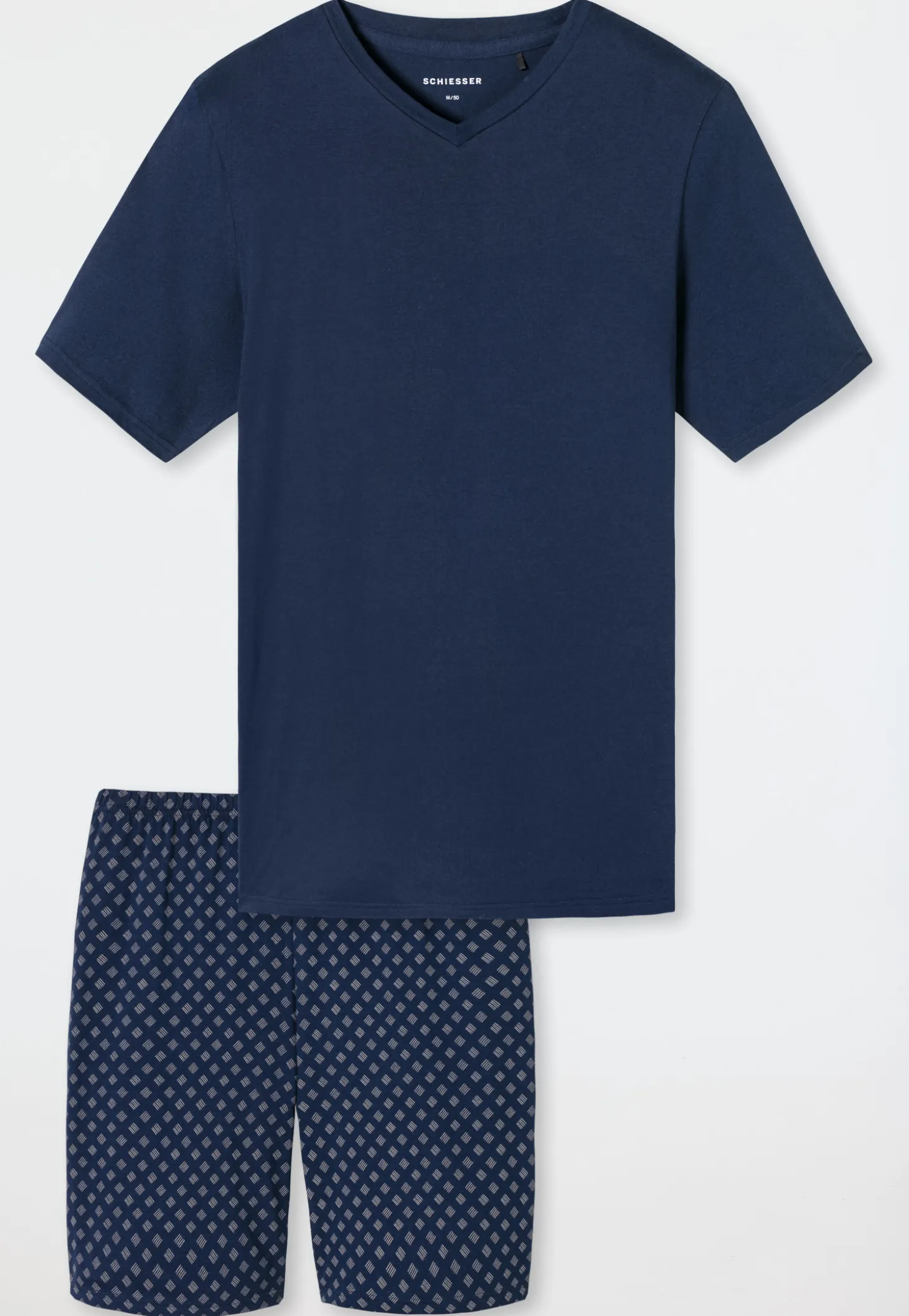 Schlafanzug kurz V-Ausschnitt admiral - Casual Essentials