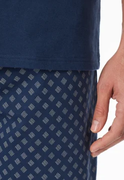 Schlafanzug kurz V-Ausschnitt admiral - Casual Essentials