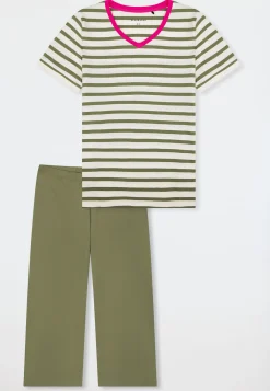 Schlafanzug 3/4-lang linde - Casual Essentials