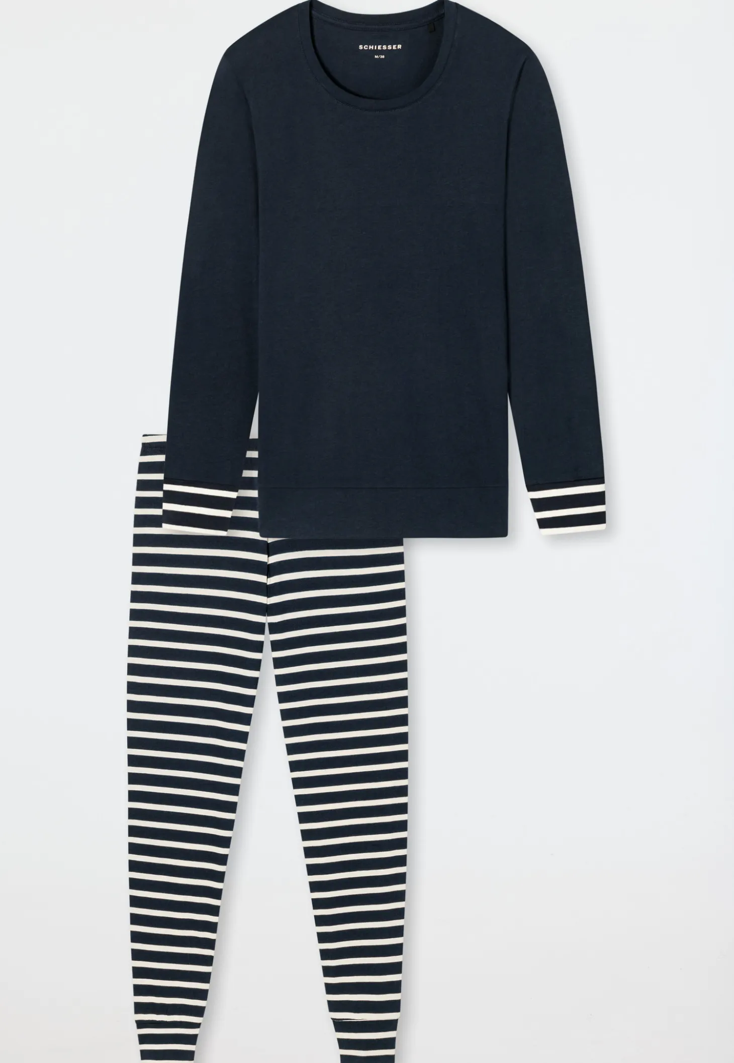 Schlafanzug lang nachtblau - Casual Essentials