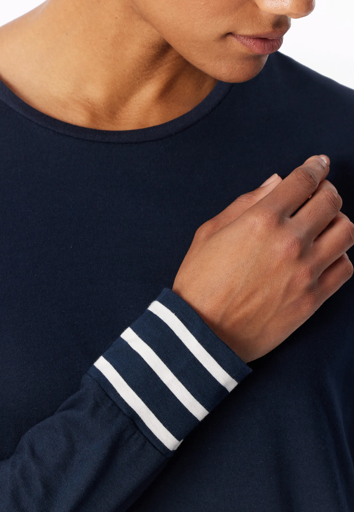 Schlafanzug lang nachtblau - Casual Essentials