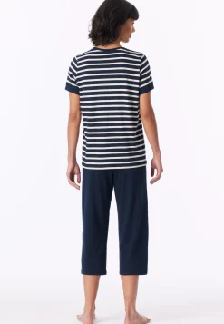 Schlafanzug 3/4-lang nachtblau - Casual Essentials