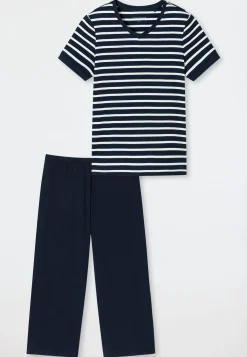Schlafanzug 3/4-lang nachtblau - Casual Essentials