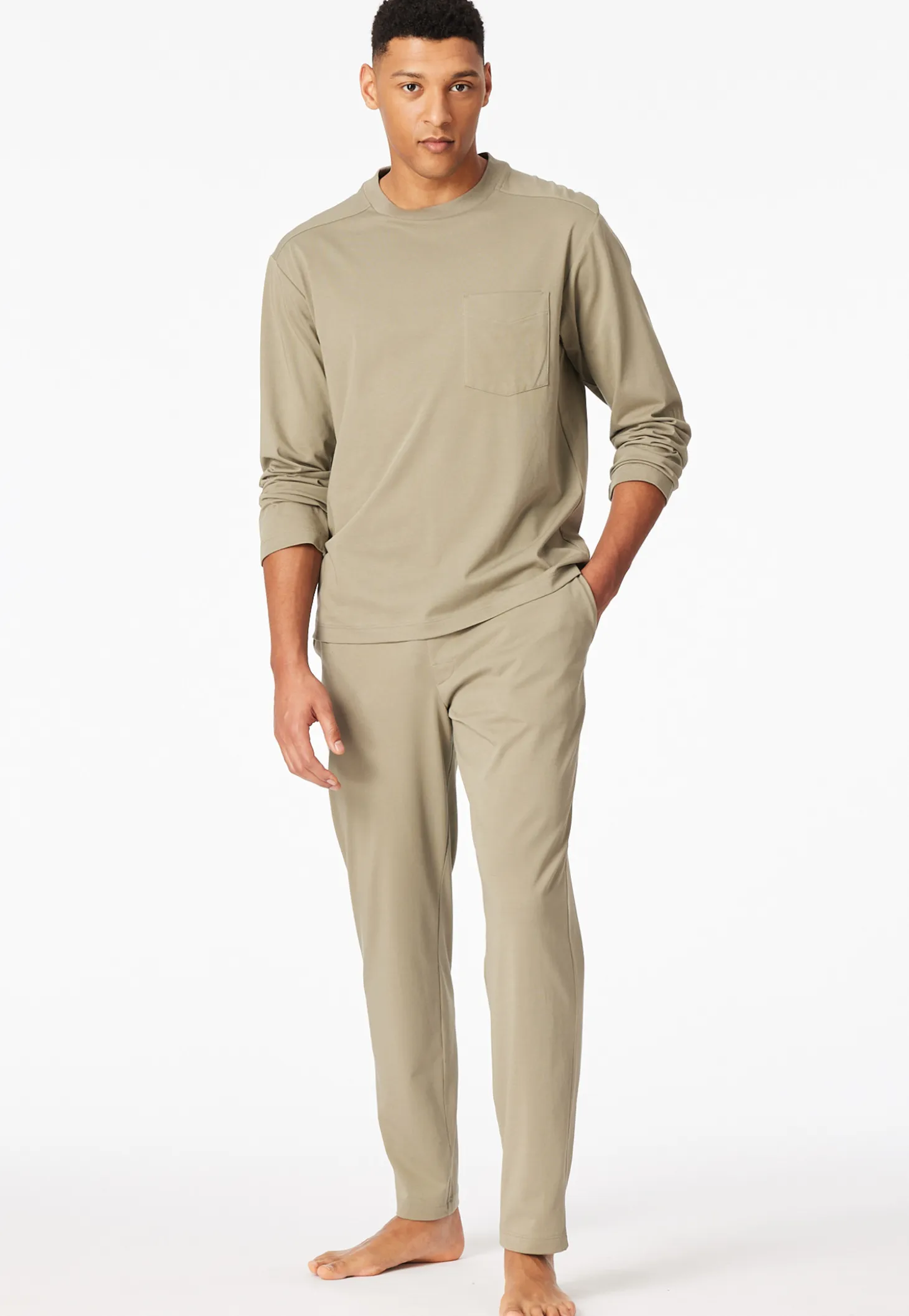 Schlafanzug lang oversized jade - Modern Nightwear