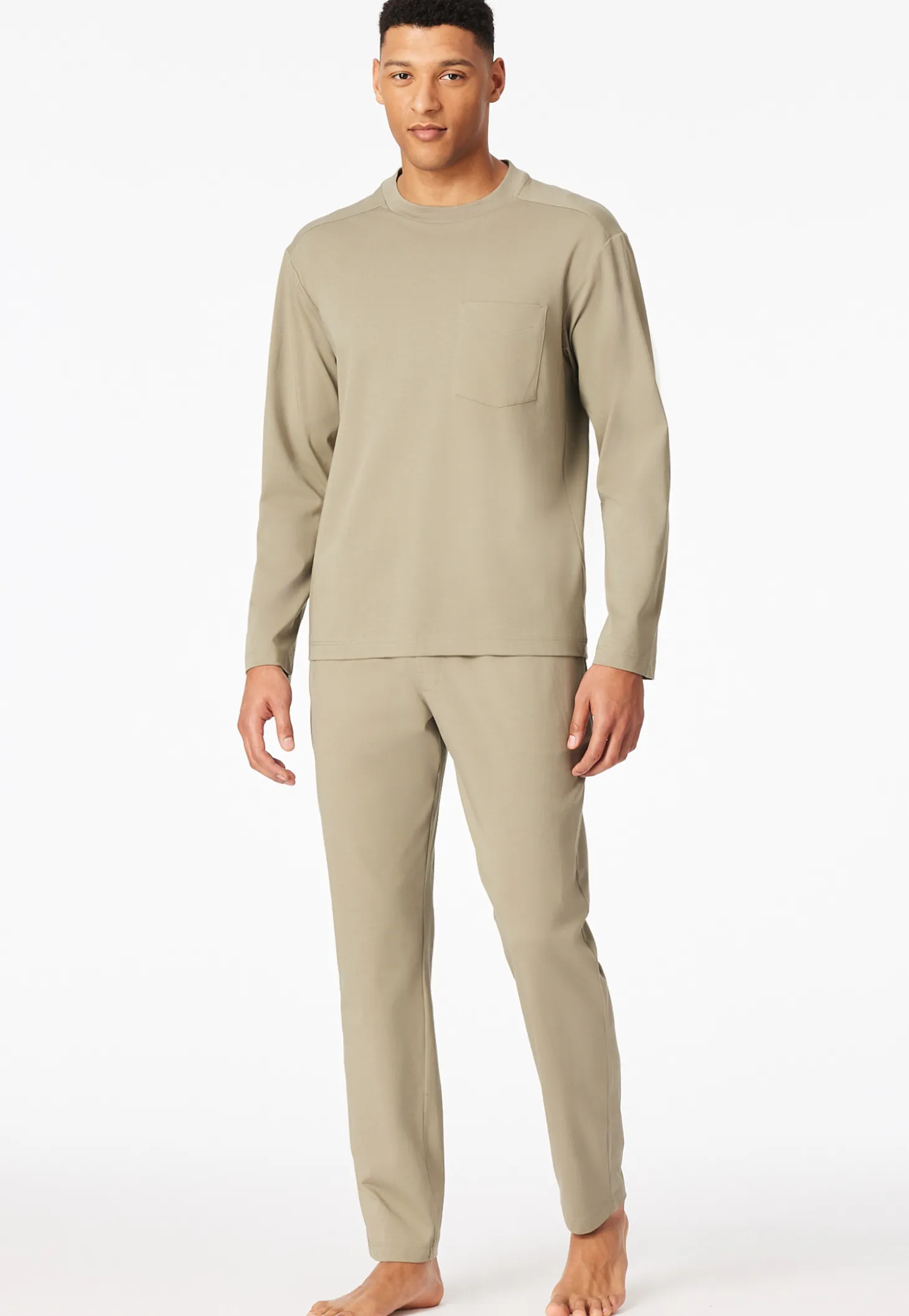 Schlafanzug lang oversized jade - Modern Nightwear
