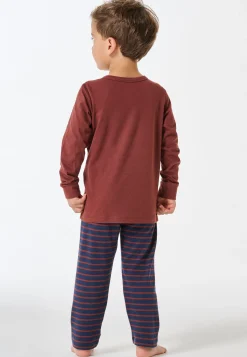 Schlafanzug lang Ringel nougat - Kids Nightwear