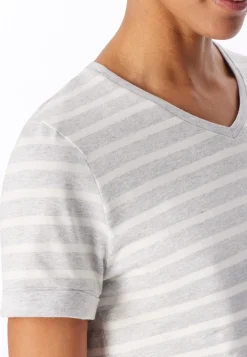 Schlafanzug 3/4-lang silbergrau-meliert - Casual Essentials