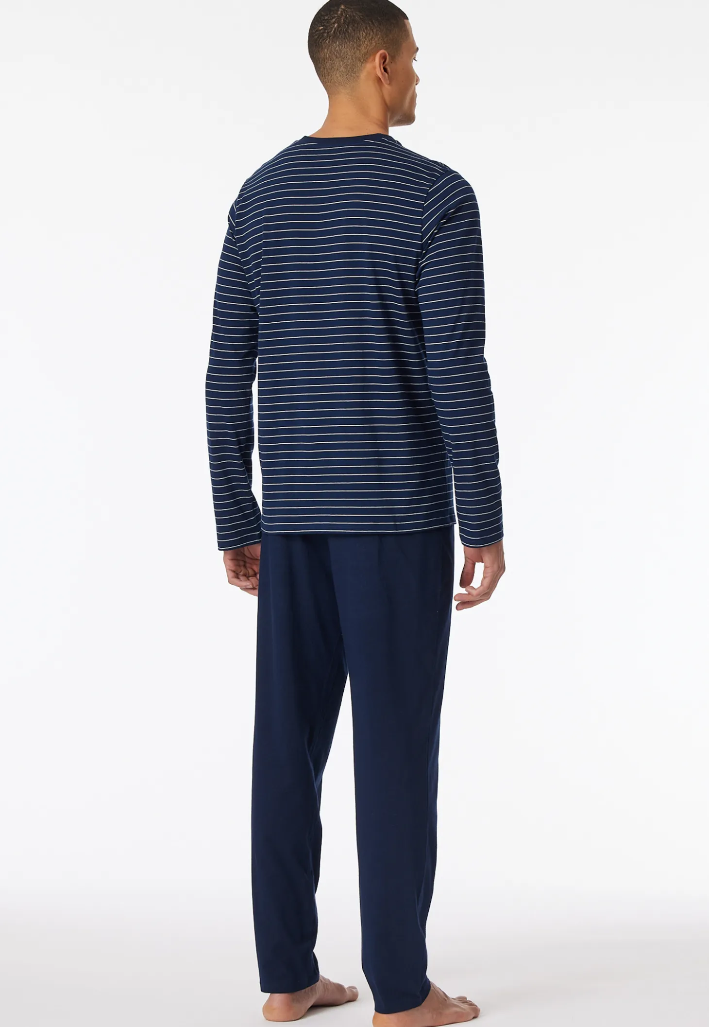 Schlafanzug lang Streifen admiral - Casual Essentials