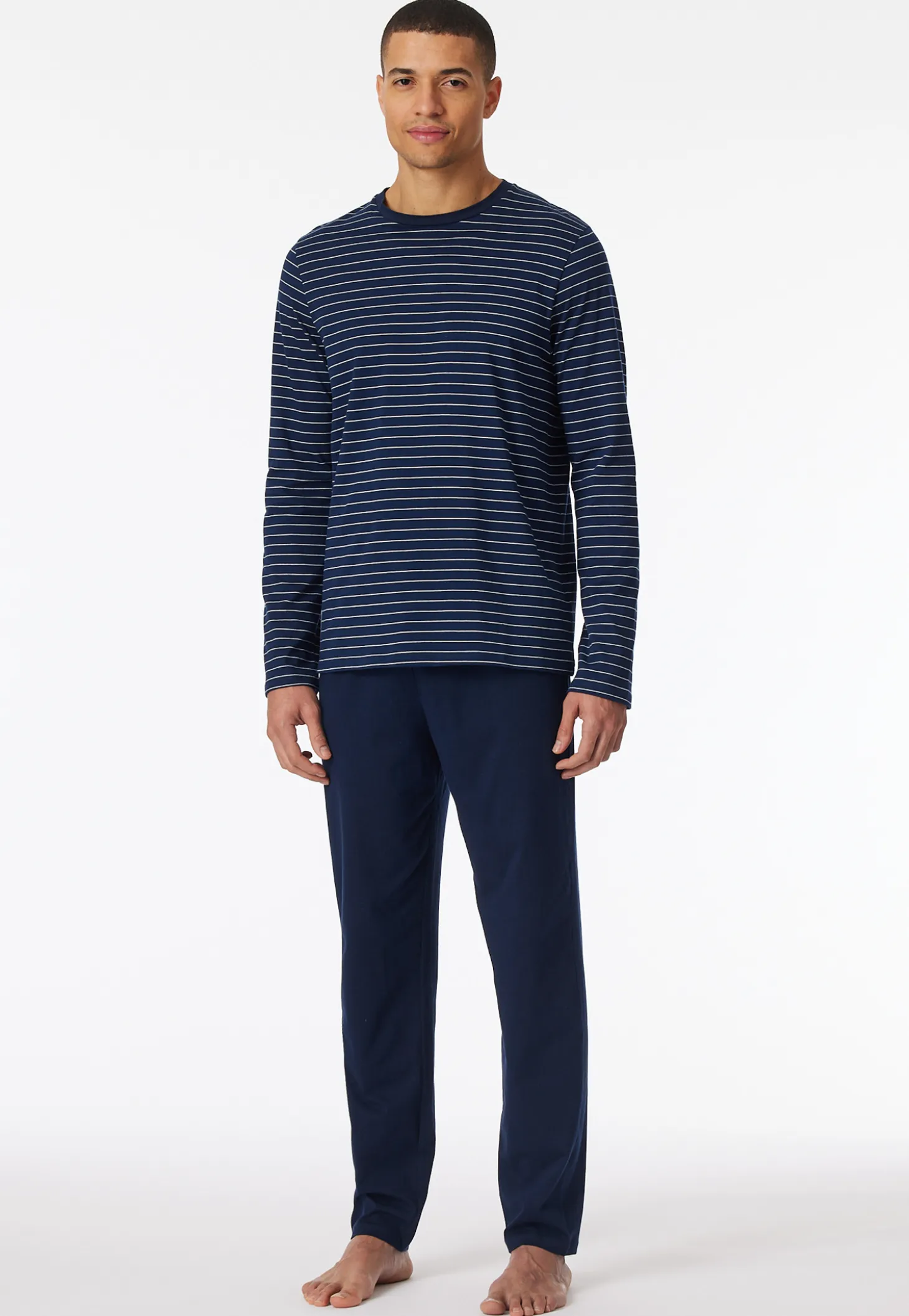 Schlafanzug lang Streifen admiral - Casual Essentials