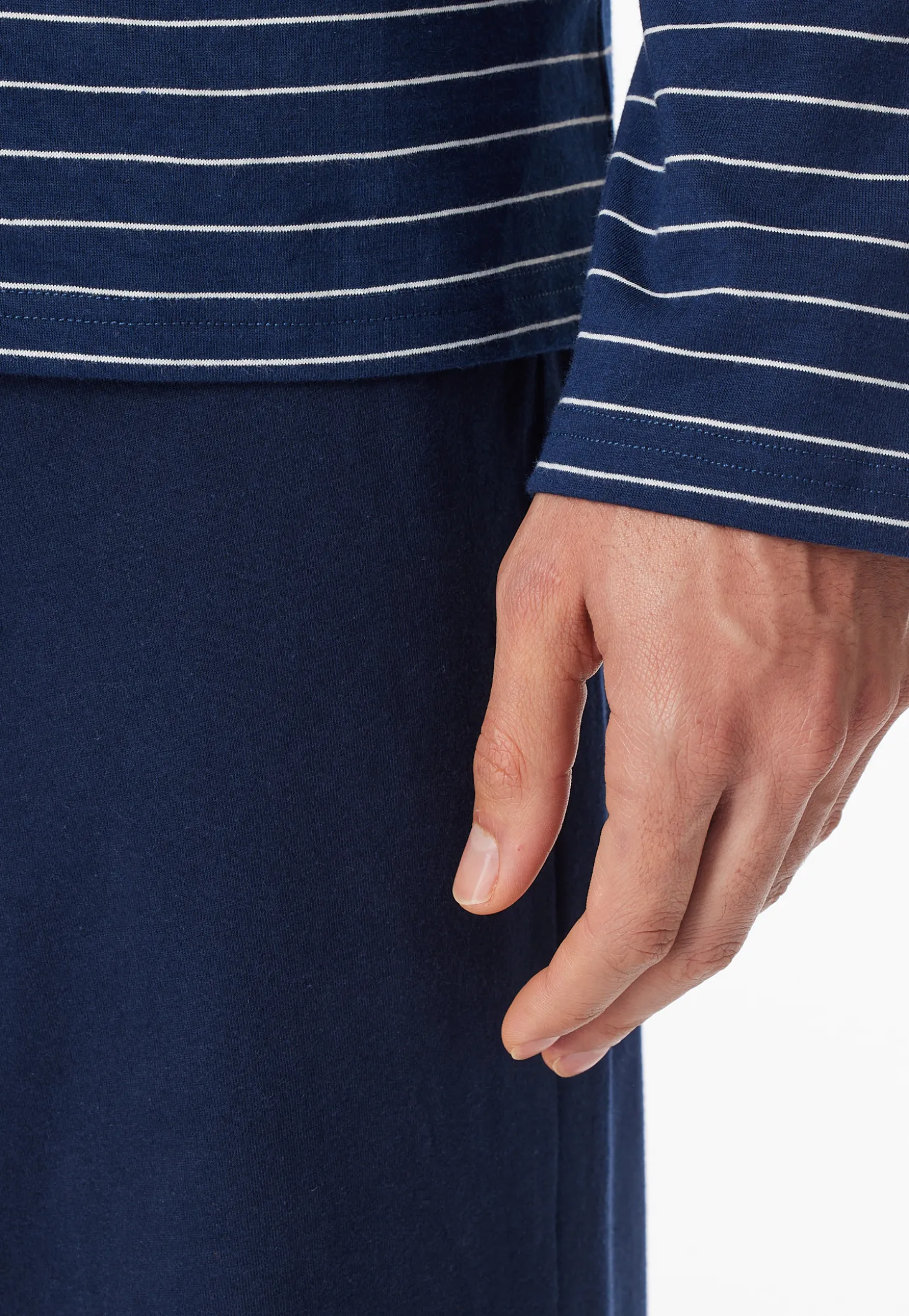 Schlafanzug lang Streifen admiral - Casual Essentials