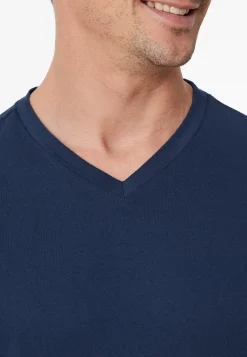 Schlafanzug lang V-Ausschnitt admiral - Casual Essentials