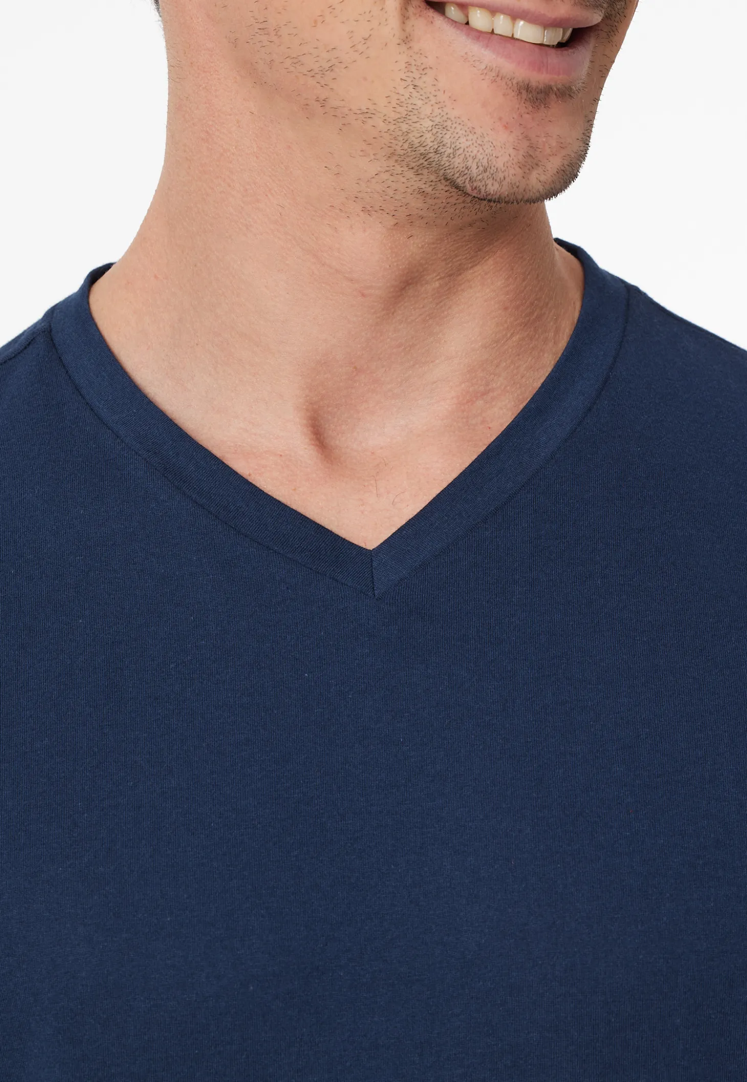 Schlafanzug lang V-Ausschnitt admiral - Casual Essentials
