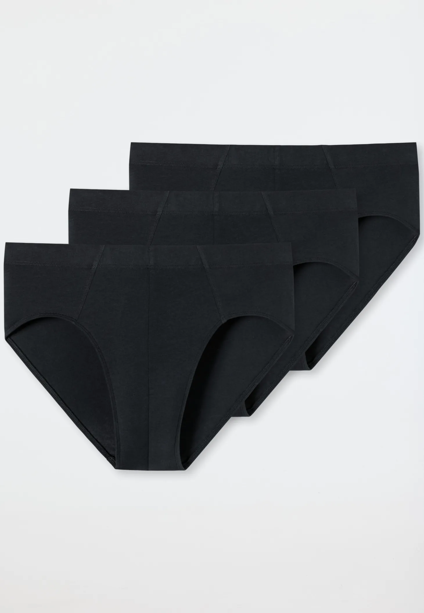 schwarze Supermini-Slips für Herren im praktischen Dreierpack