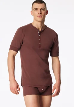 Shirt kurzarm braun - Revival Karl-Heinz