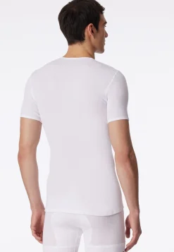 Shirt kurzarm Doppelripp weiß - Original Classics