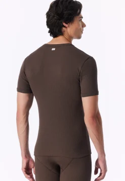 Shirt kurzarm dunkelbraun - Revival Friedrich