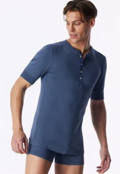 Shirt kurzarm faded denim - Revival Karl-Heinz