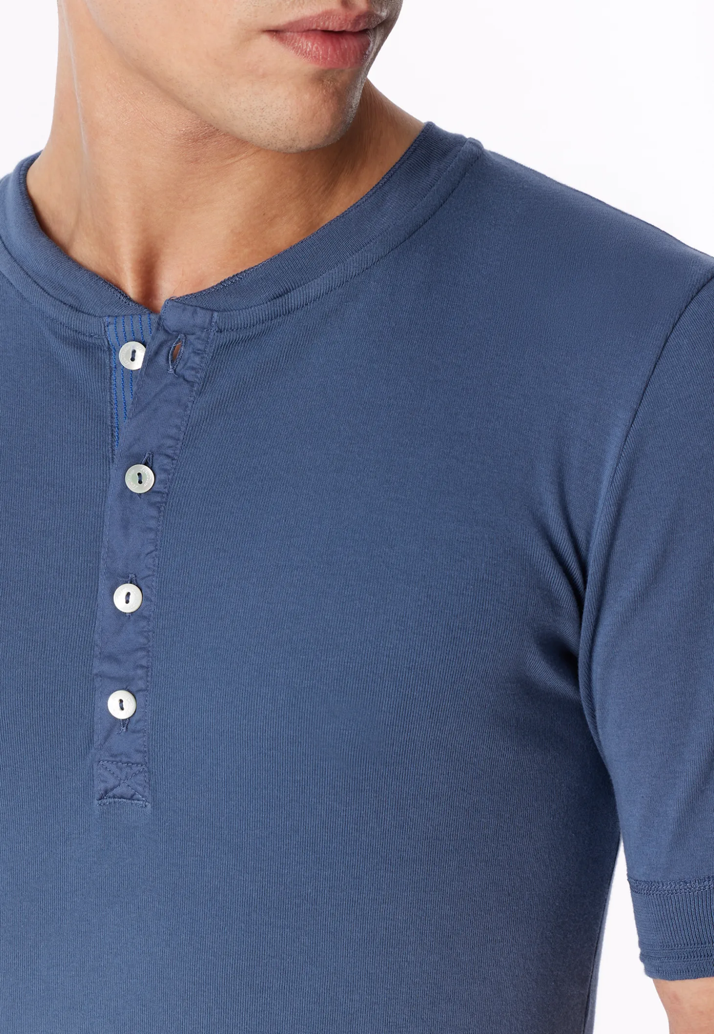 Shirt kurzarm faded denim - Revival Karl-Heinz