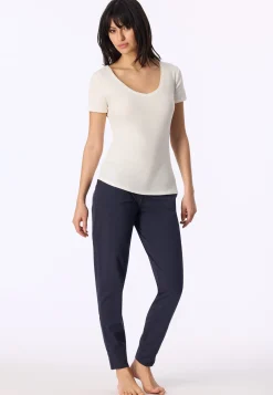Shirt kurzarm Feinripp sekt - Naturschönheit