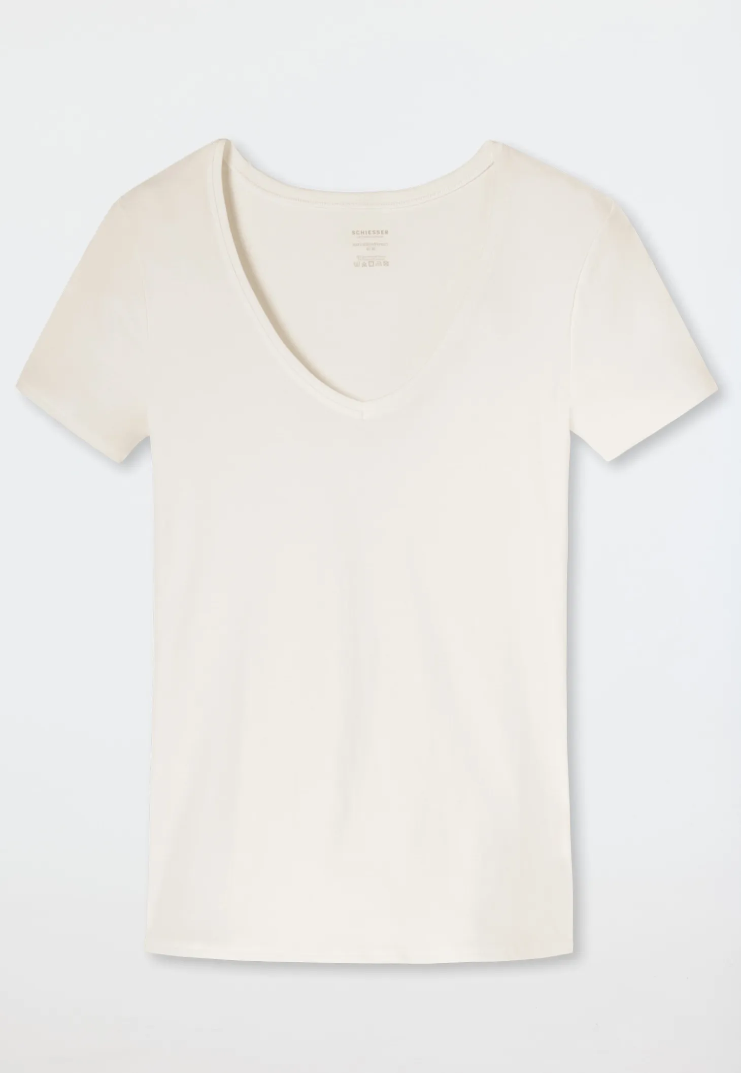 Shirt kurzarm Feinripp sekt - Naturschönheit