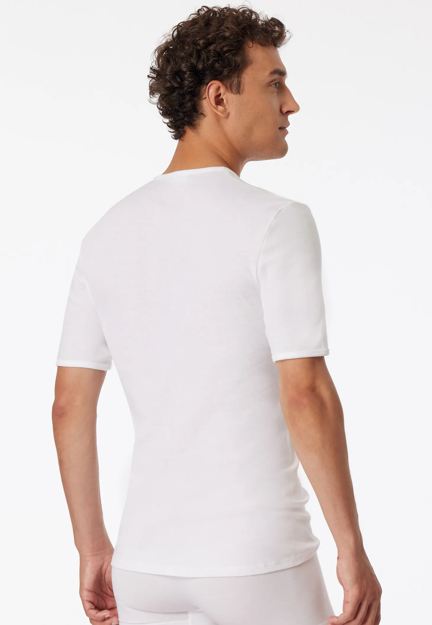 Shirt kurzarm Feinripp weiß - Original Classics